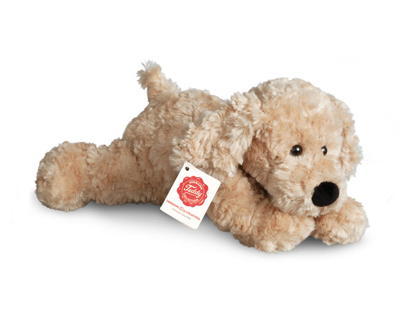 Hermann Teddy Knuffel Hond Beige 28cm