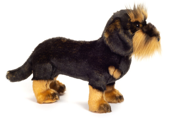 Hermann Teddy Knuffel Hond Ruwharige Teckel 28cm