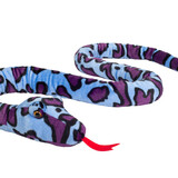 Hermann Teddy Knuffel Slang Lila Blauw Gevlekt 175 cm