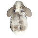 Hermann Teddy Knuffel Konijn Ram Grijs Wit 23 cm
