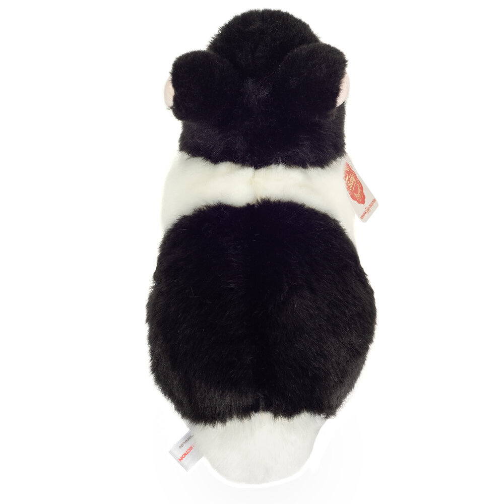 Hermann Teddy Knuffel Haas Zwart Wit 23 cm