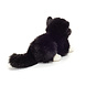Hermann Teddy Knuffel Kat Zwart Wit 20cm