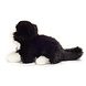 Hermann Teddy Knuffel Kat Zwart Wit 20cm