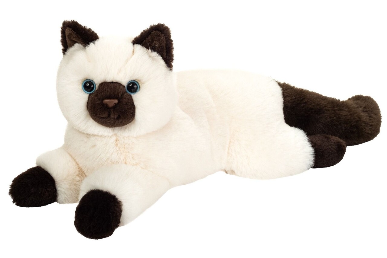 Hermann Teddy Knuffel Birmese Kat Liggend 36 cm