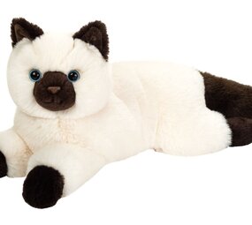 Hermann Teddy Knuffel Birmese Kat Liggend 36 cm