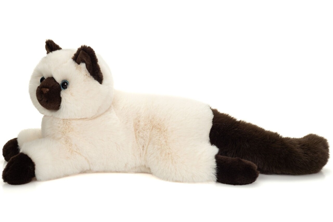 Hermann Teddy Knuffel Birmese Kat Liggend 36 cm