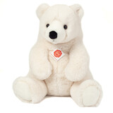 Hermann Teddy Knuffel IJsbeer Zittend 35cm