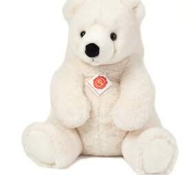 Hermann Teddy Knuffel IJsbeer Zittend 35cm