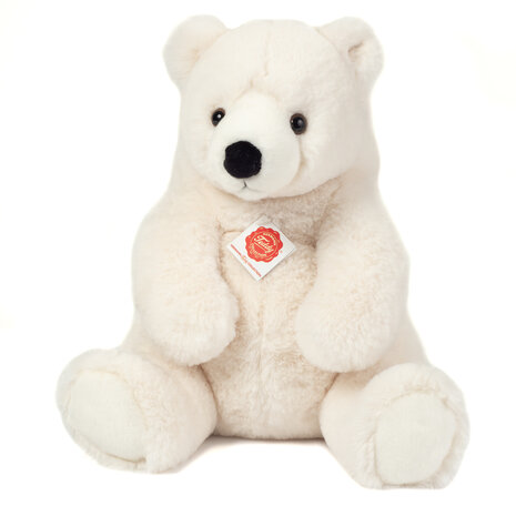 Hermann Teddy Knuffel IJsbeer Zittend 35cm