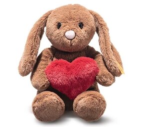 Steiff Knuffel Hoppie Rabbit Love Bruin 16cm