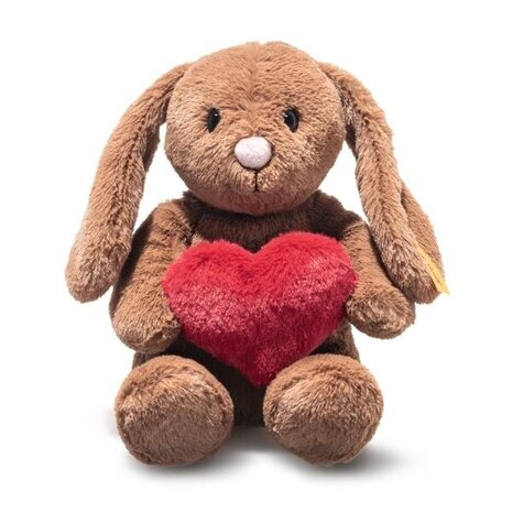 Steiff Knuffel Hoppie Rabbit Love Bruin 16cm