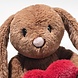 Steiff Knuffel Hoppie Rabbit Love Bruin 16cm