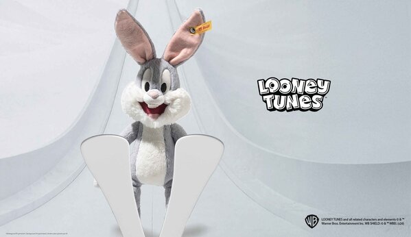 Steiff Knuffel Bugs Bunny Grijs/White 32cm