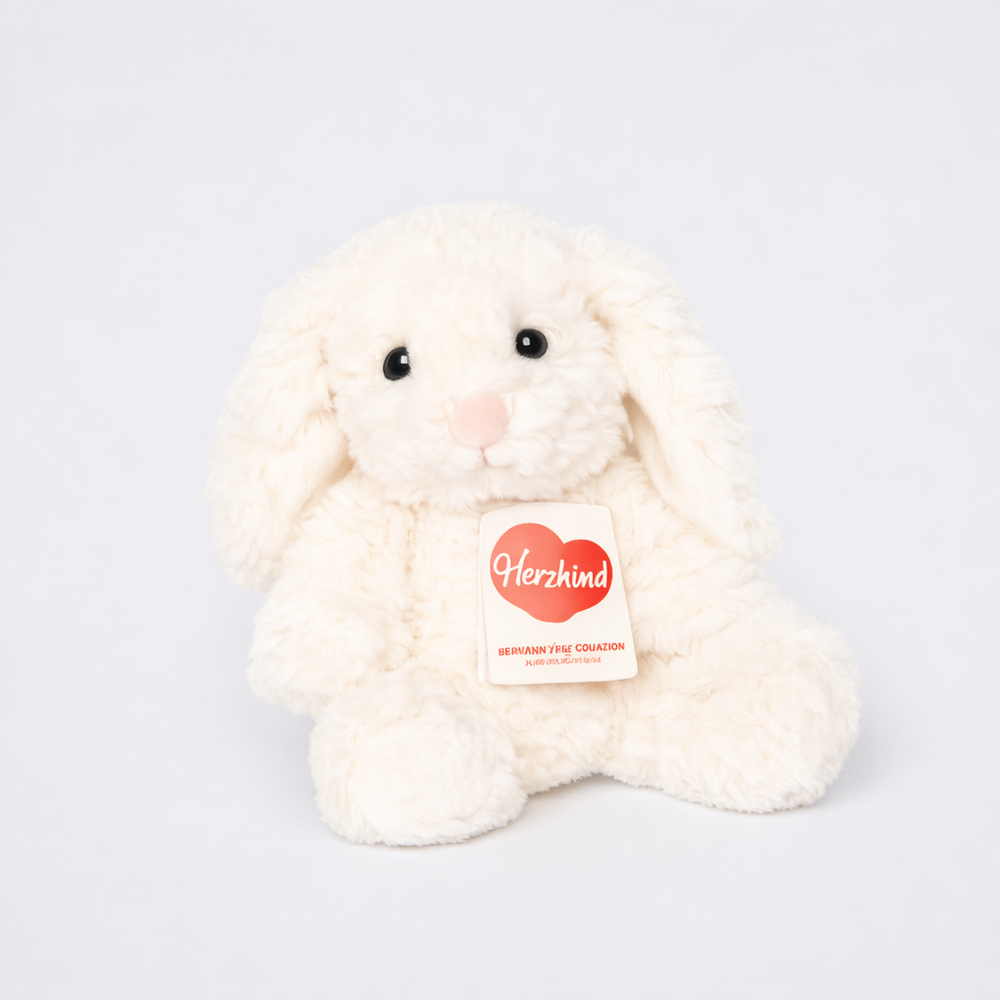 Hermann Teddy Knuffelkonijn Baby Bunny Wit 20cm Hermann Teddy Knuffelkonijn Baby Bunny Wit 20cm