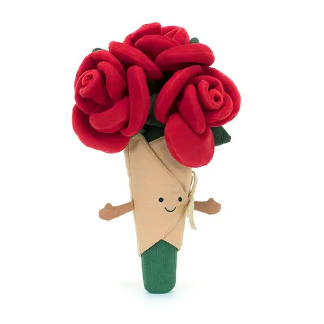 Jellycat Knuffel Amuseables Rose Bouquet Jellycat Knuffel Amuseables Rose Bouquet