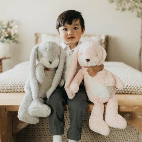 Bunnies by the bay Knuffel Floppy Nibble Konijn Roze 44cm Bunnies by the bay Knuffel Floppy Nibble Konijn Roze 44cm