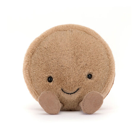 Jellycat Knuffel Amuseables Mona Macaron (Chocolate)