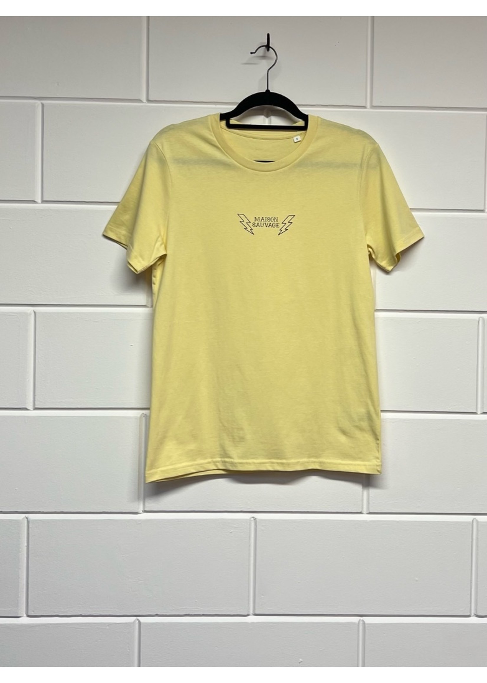 Maison Sauvage Maison Sauvage t-shirt pastel geel