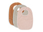 Slab badstof pale pink/nougat/caramel (3pack)