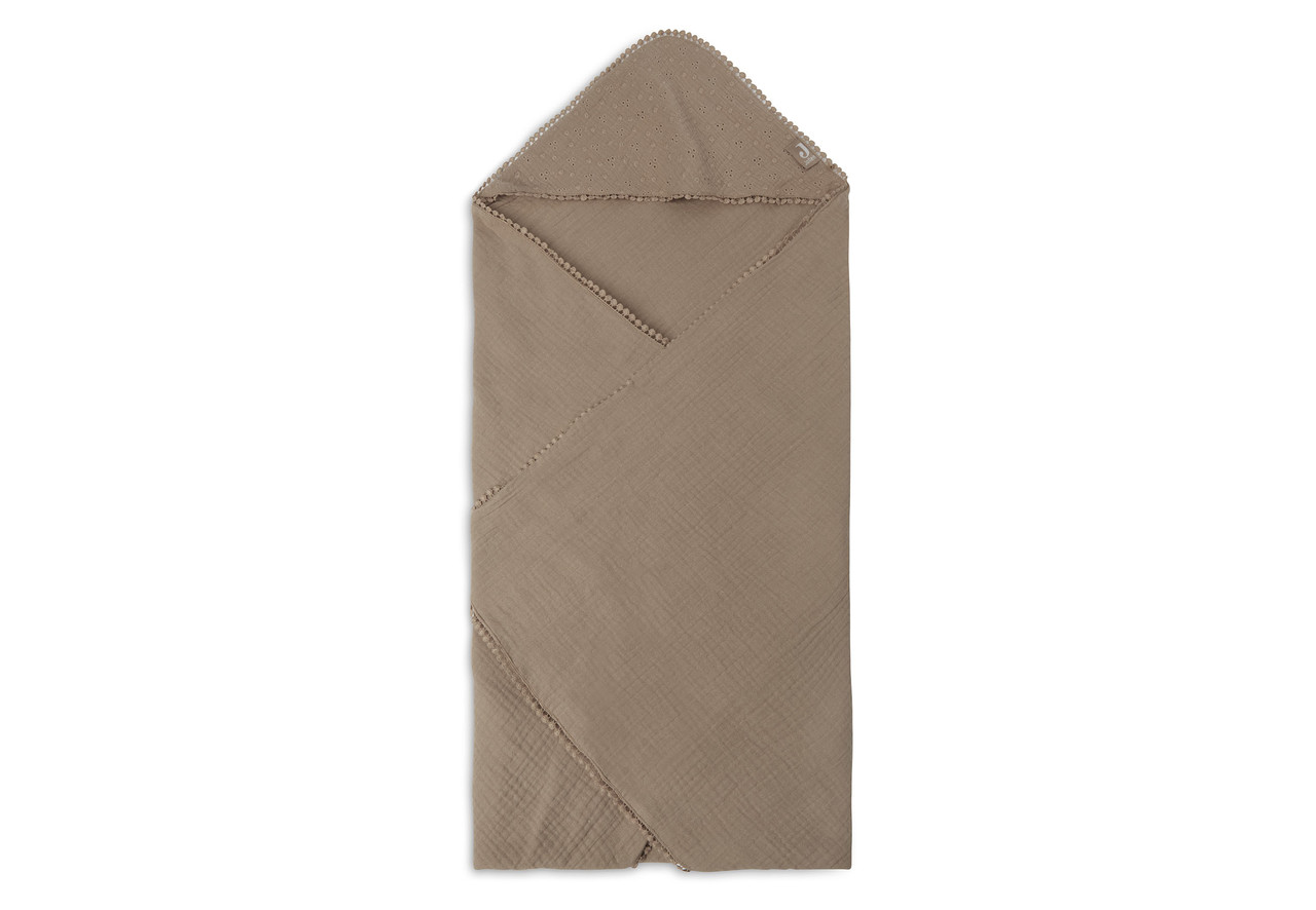 Jollein Badcape Embroidery 75x75cm Biscuit