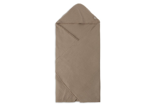 Jollein Badcape Embroidery 75x75cm Biscuit