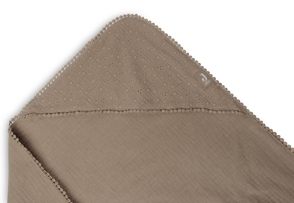 Jollein Badcape Embroidery 75x75cm Biscuit