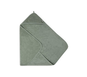 Jollein Badcape badstof 75x75cm ash green Jollein Badcape badstof 75x75cm ash green