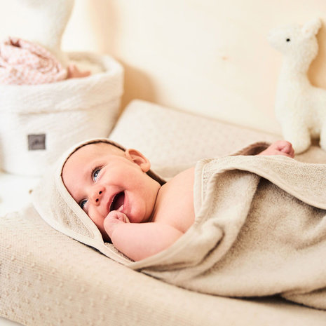 Jollein Badcape badstof 75x75cm nougat