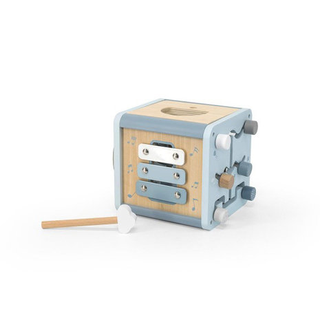 Label Label Activiteitenkubus - Blauw Label Label Activiteitenkubus - Blauw