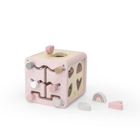 Label Label Activiteitenkubus - Roze Label Label Activiteitenkubus - Roze