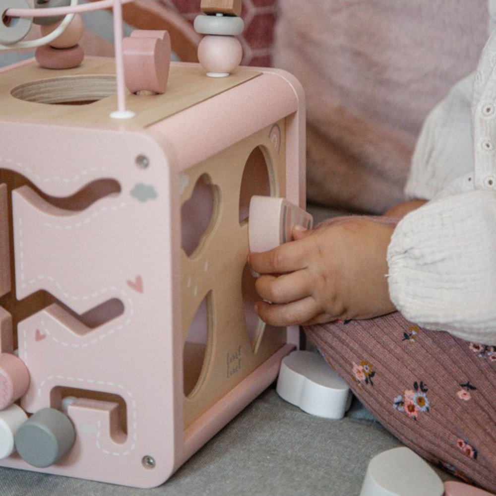 Label Label Activiteitenkubus - Roze Label Label Activiteitenkubus - Roze