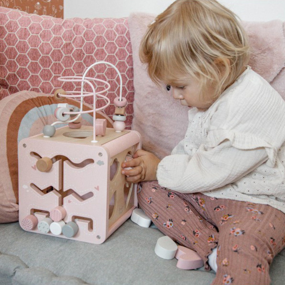 Label Label Activiteitenkubus - Roze Label Label Activiteitenkubus - Roze