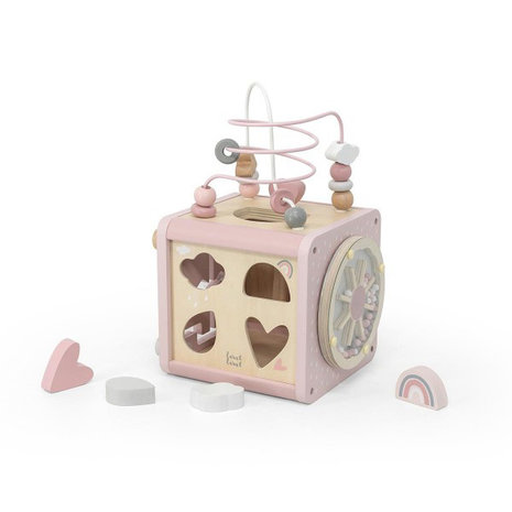 Label Label Activiteitenkubus - Roze Label Label Activiteitenkubus - Roze