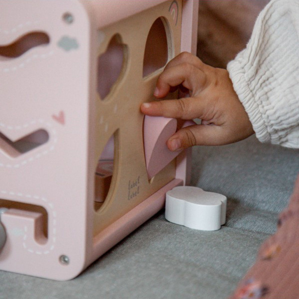 Label Label Activiteitenkubus - Roze Label Label Activiteitenkubus - Roze