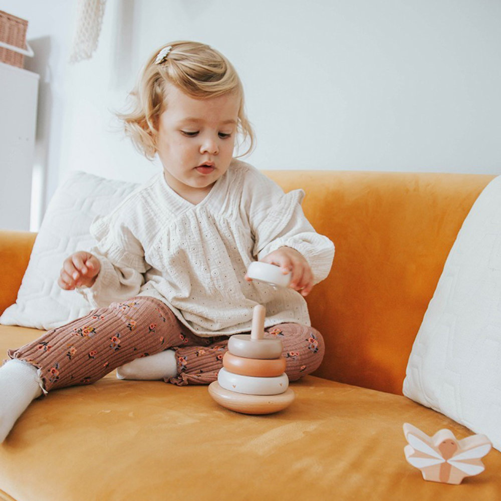 Label Label Stapelringen Nougat Label Label Stapelringen Nougat