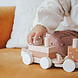 Label Label Stapeltrein nougat Label Label Stapeltrein nougat