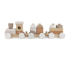 Label Label Stapeltrein nougat Label Label Stapeltrein nougat