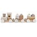 Label Label Stapeltrein nougat Label Label Stapeltrein nougat