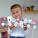Label Label Stapeltrein roze Label Label Stapeltrein roze