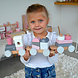 Label Label Stapeltrein roze Label Label Stapeltrein roze