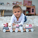 Label Label Stapeltrein roze Label Label Stapeltrein roze
