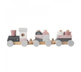 Label Label Stapeltrein roze Label Label Stapeltrein roze