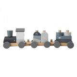 Label Label Stapeltrein blauw Label Label Stapeltrein blauw