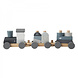 Label Label Stapeltrein blauw Label Label Stapeltrein blauw