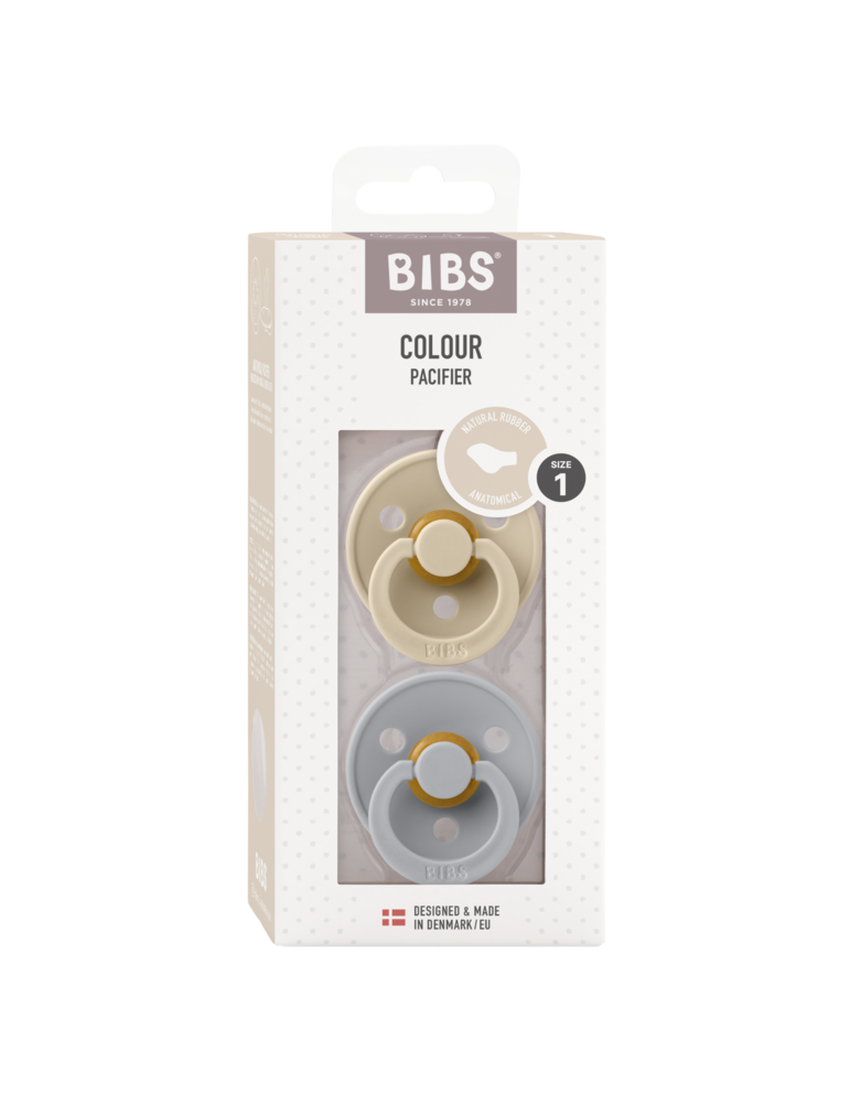 BIBS Colour Anatomical 2 pack Vanilla/Cloud BIBS Colour Anatomical 2 pack Vanilla/Cloud