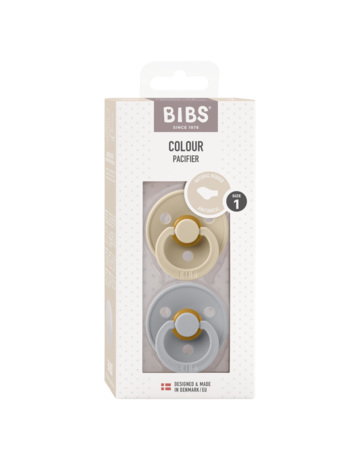 BIBS Colour Anatomical 2 pack Vanilla/Cloud BIBS Colour Anatomical 2 pack Vanilla/Cloud