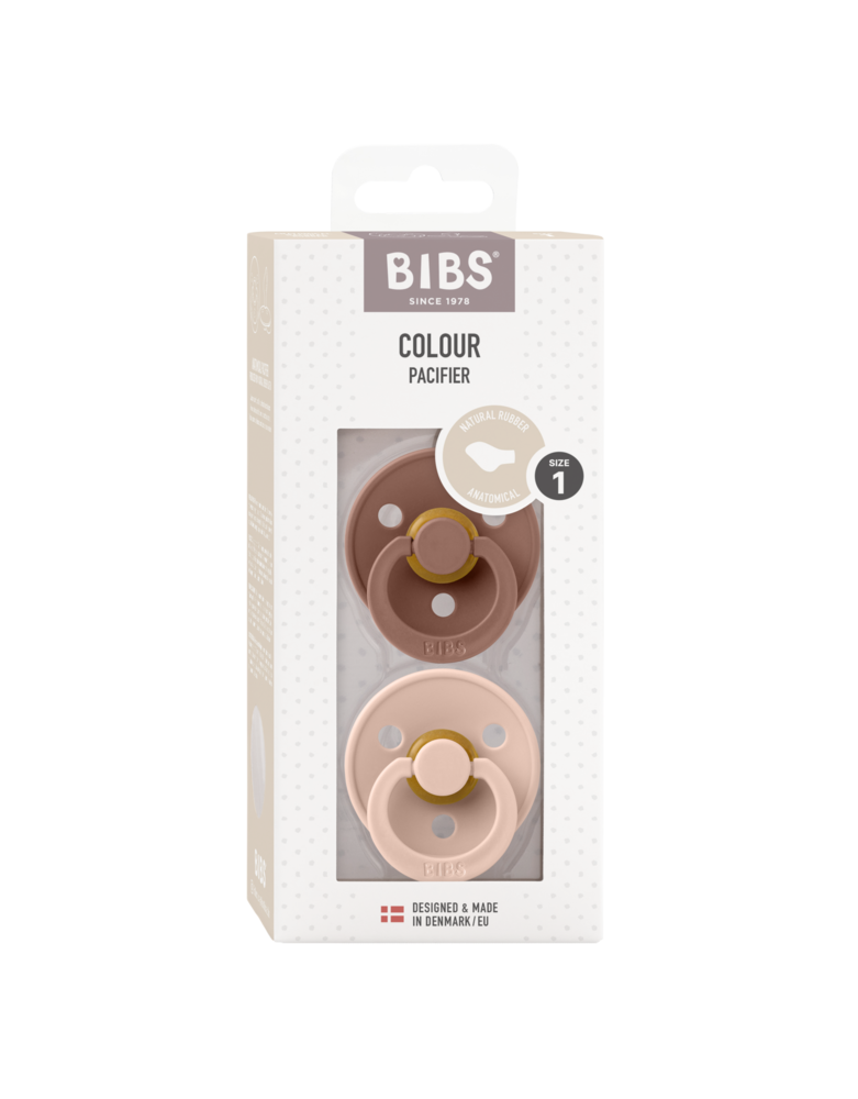 BIBS Colour Anatomical 2 pack Blush/Woodchuck BIBS Colour Anatomical 2 pack Blush/Woodchuck