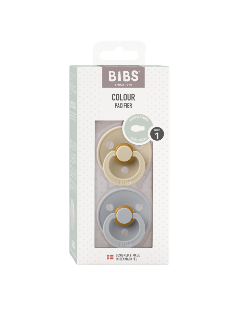 BIBS Colour Symmetrical 2 pack Vanilla/Cloud