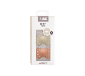 BIBS Infinity Anatomical 2 pack Vanilla/Peach BIBS Infinity Anatomical 2 pack Vanilla/Peach