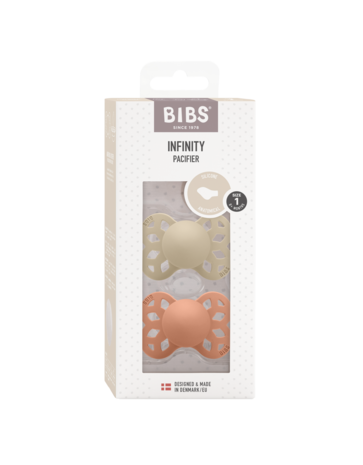 BIBS Infinity Anatomical 2 pack Vanilla/Peach BIBS Infinity Anatomical 2 pack Vanilla/Peach